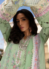 Republic Womenswear - Unstitched 3PC Lawn Embroidered Shirt with Slub Net Dupatta- SNW-1178