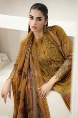 Maria.B - Unstitched  3PC Luxury Lawn Embroidered Suit - SNW - 1142