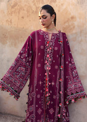 Hussain Rehar - Unstitched 3PC Luxury Lawn Embroidered Suit - SNW-1151