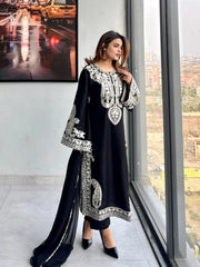 Mirana - Unstitched 3PC Luxury Lawn Embroidered Suit - SNW - 5121