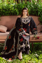 PARISHAY - Unstitched 3PC Luxury Lawn Embroidered Suit - SNW-1151