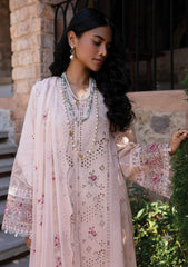 QALAMKAR - Unstitched 3PC Luxury Lawn Embroidered Suit - SNW-1160
