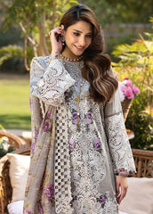 ELAF - Unstitched 3PC Luxury Lawn Embroidered Suit - SNW-1147