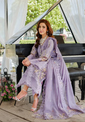 ELAF - Unstitched  3PC Luxury Lawn Embroidered Suit - SNW-1144