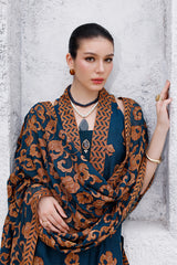 Bareeze- 3PC Unstitched Luxury Karandi Embroidered Suit - SNW-1802