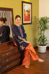URGE- 2PC Unstitched Embroidered Lawn - SNW-6110