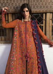 Hussain Rehar - Unstitched  3PC Lawn Embroidered Suit - SNW-1145