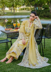 ELAF - Unstitched  3PC Luxury Lawn Embroidered Suit - SNW-1150