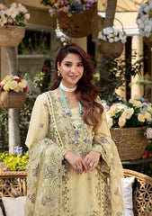 ELAF - Unstitched 3PC Luxury Lawn Embroidered Suit - SNW-1137