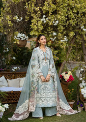 ELAF - Unstitched  3PC Luxury Dhanak Embroidered Suit - USME-018099