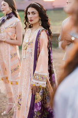 MUSHQ - Unstitched 3PC Lawn Embroidered Suit - SNW-5112