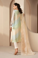 MARIA.B - 3PC Luxury Lawn Embroidered Suit - SNW-1122