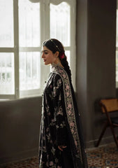 KAHF - 3PC Luxury Dhanak Embroidered Suit - SNW-7125
