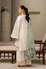ELAF - 3PC Unstitched Luxury Karandi Embroidered Suit - SNW-7157