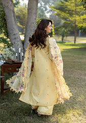 ELAF - Unstitched  3PC Luxury Viscose Embroidered Suit - USME-019010