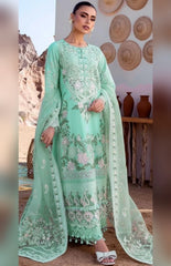 Akbar Aslam - 3PC Luxury Lawn Embroidered Suit - SNW-1112