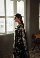 KAHF - Unstitched 3PC Luxury Lawn Embroidered Suit - SNW-1148