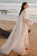 Qalamkar - Unstitched 3PC Luxury Lawn Embroidered Suit - SNW-1129