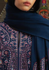 ZARA SHAHJAHAN - Unstitched 3PC Luxury Dhanak Embroidered Suit - SNW-7135