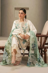 ELAF - 3PC Unstitched Luxury Karandi Embroidered Suit - SNW-7157