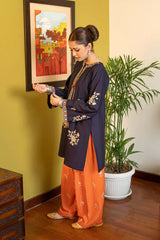 URGE- 2PC Unstitched Embroidered Lawn - SNW-6110