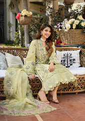 ELAF - Unstitched 3PC Luxury Lawn Embroidered Suit - SNW-1137