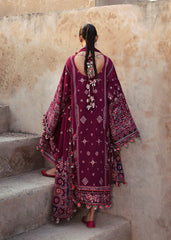 Hussain Rehar - Unstitched 3PC Luxury Lawn Embroidered Suit - SNW-1151