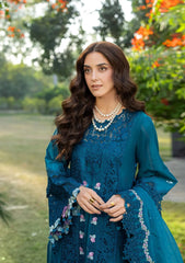Elaf - 3PC Luxury Dhanak Embroidered Suit - SNW-7125