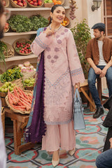 Mushq - 3PC Luxury Lawn Embroidered Suit - SNW-1116