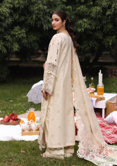 KAHF - 3PC Luxury Lawn Embroidered Suit - SNW-1102