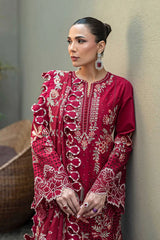 Akbar Aslam - 3PC Luxury Lawn Embroidered Suit - SNW-1166