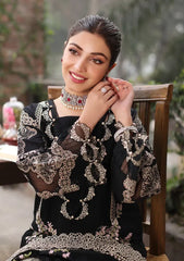 KAHF- Unstitched  3PC Luxury Dhanak Embroidered Suit - SNW-7121
