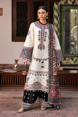 Jazmin - Unstitched 3PC Luxury Lawn Embroidered Suit - SNW - 1126