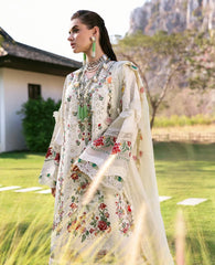 Republic - Unstitched 3PC Luxury Viscose Embroidered Suit - SNW-7117