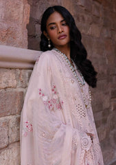 QALAMKAR - Unstitched 3PC Luxury Lawn Embroidered Suit - SNW-1160