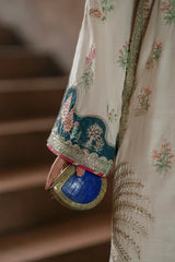 Ethnc - Silk Kaftan Style 2PC Article - SNW-9104