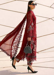MARIA.B - 3PC Luxury Lawn Embroidered Suit - SNW-1187