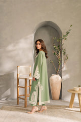 Mirana - Unstitched 3PC Luxury Lawn Embroidered Suit - SNW - 5122