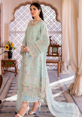 Akbar Aslam -Unstitched  3PC Luxury Lawn Embroidered Suit - SNW-1149