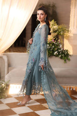 Maria.B - Unstitched 3PC Luxury Viscose Embroidered Suit - SNW-7118