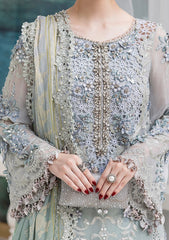 Maria.B - Unstitched 3PC Luxury Viscose Embroidered Suit - SNW-7134