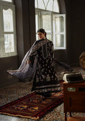 KAHF - 3PC Luxury Dhanak Embroidered Suit - SNW-7125