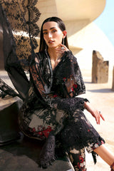 MARIA.B - 3PC Luxury Lawn Embroidered Suit - SNW-1184