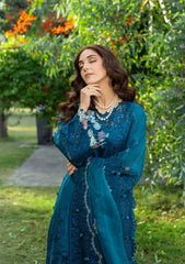 Elaf - 3PC Luxury Dhanak Embroidered Suit - SNW-7125