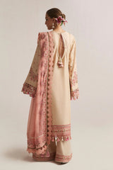 Hussain Rehar - Unstitched 3PC Luxury Lawn Embroidered Suit - SNW-1168