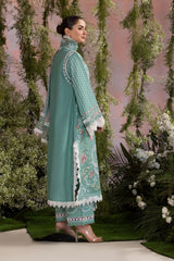 Sobia Nazir - Unstitched 3PC Lawn Embroidered Shirt with Chiffon Dupatta- SNW-1177