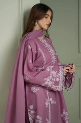 CROSS STITCH - 3PC Luxury Lawn Embroidered Suit - SNW - 5102