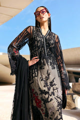 MARIA.B - 3PC Luxury Lawn Embroidered Suit - SNW-1184