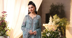 Maria.B - Unstitched 3PC Luxury Viscose Embroidered Suit - SNW-7118