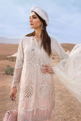 MARIA.B - 3PC Unstitched Luxury Dhanak Embroidered Suit - SNW-7129